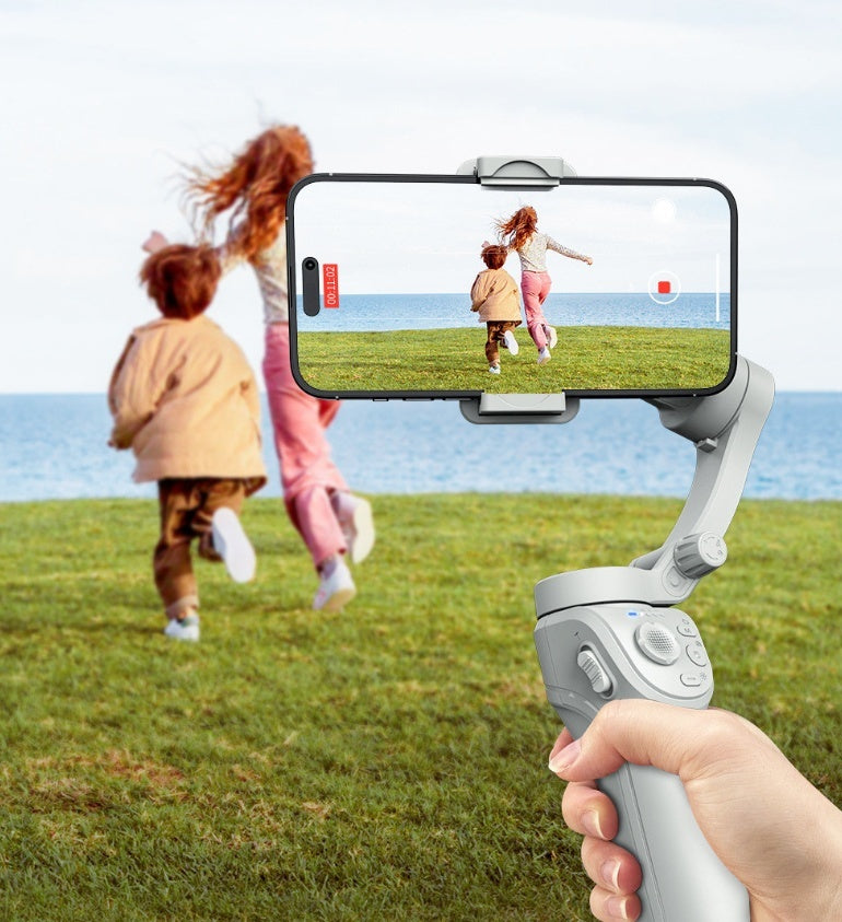 Gimbal 3-Axe cu AI Tracking și Lumină Integrată