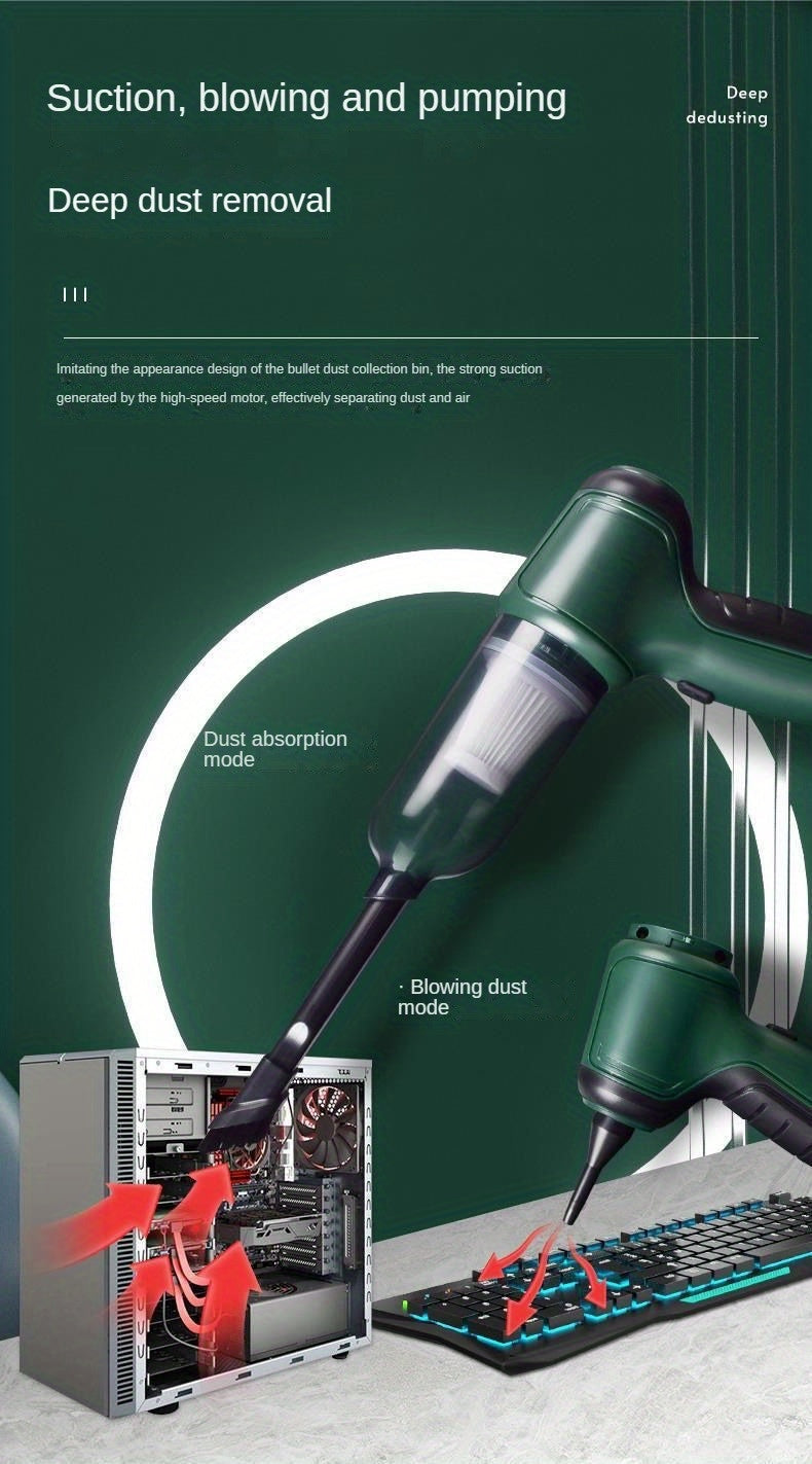 Aspirator Wireless 3 în 1 pentru Mașină și Acasă