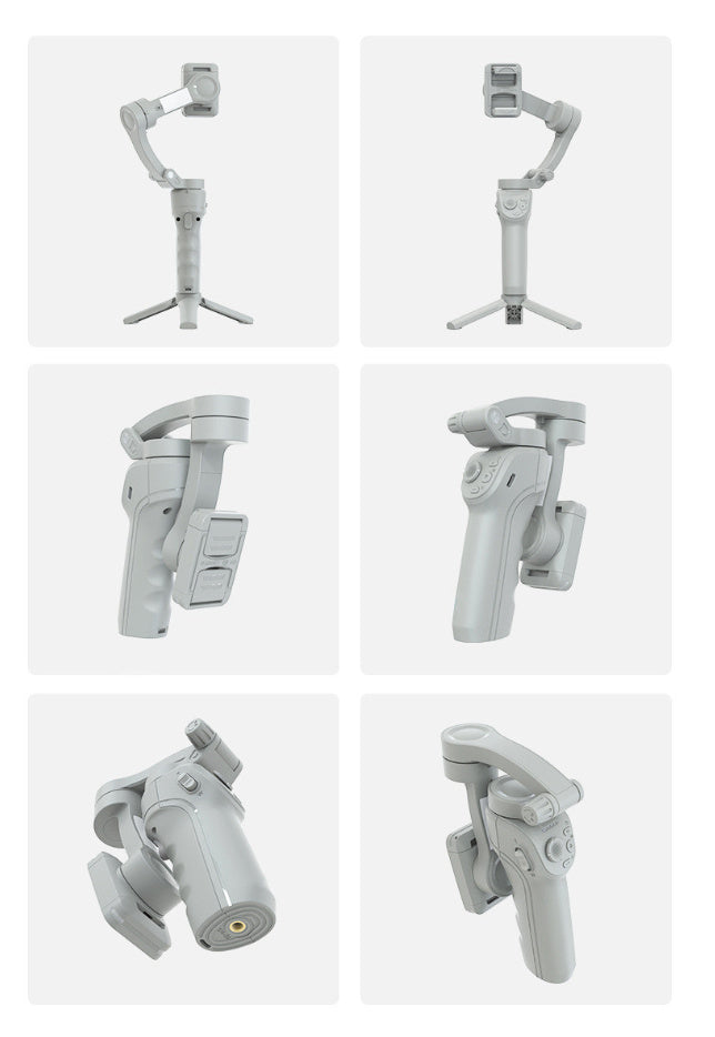 Gimbal 3-Axe cu AI Tracking și Lumină Integrată